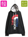 【7/8 最大半額SALE&ポイント5倍!!】 ノースフェイス プリント スウェット フード パーカー メンズ L / プルオーバー 裏起毛 トレーナー アウトドア ツートン ブラック ゆったり| 中古 The North Face 黒 スエット スウェットパーカー プリントパーカー ヘビーウェイト フー