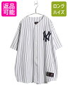 【7/8 最大半額SALE&ポイント5倍!!】 ヤンキース ベースボール シャツ メンズ XXL / 古着 MLB オフィシャル マジェスティック 大リーグ ユ...