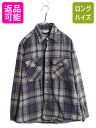 【7/9 最大半額SALE&ポイント5倍!!】 90s ファイブブラザー チェック ヘビー フランネル シャツ メンズ L オールド アウトドア ネルシャツ 長...