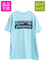 パタゴニア ポケット付き 両面 プリント 半袖 Tシャツ メンズ M 古着 17年製 アウトドア P6 バックプリント ボックスロゴ カットソー ポケT| 中古 Patagonia クルーネック 半袖Tシャツ プリントTシャツ ポケットTシャツ プリントT フィッツロイ レスポンシビリティー ブルー