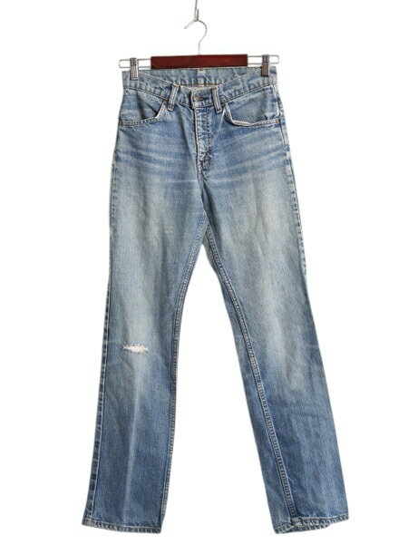 70s USA製 リーバイス 519 デニム パンツ 30 32 / ヴィンテージ スリム ストレート ジーパン ジーンズ ヒゲ アタリ クラッシュ 42 TALON | 古着 中古 70’s 70年代 アメリカ製 Levi's Levis USA ビンテージ デニムパンツ Gパン オレンジタブ ジッパーフライ タロン ジップ