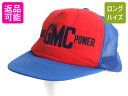 【7/7 最大半額SALE&ポイント5倍!!】 デッドストック 80s GMC フェルト ロゴ トラッカー ハット フリーサイズ / ヴィンテージ メッシュ ベ...