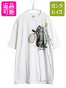 【マラソン28h限定10%OFFクーポン&P5倍】 90s USA製 クリバンキャット イラスト 両面 プリント Tシャツ メンズ レディース XL 古着 オールド ネコ シングルステッチ 大きいサイズ 白| 古着 中古 90's 90年代 当時物 アメリカ製 ヘビーウェイト 猫 ネコ柄 アニマル キャラク