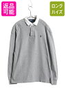 90s ポロ ラルフローレン 長袖 ラガーシャツ メンズ М / オールド ラグビー 長袖シャツ ポロシャツ コットン ヘビーウェイト ワンポイント| 古着 中...