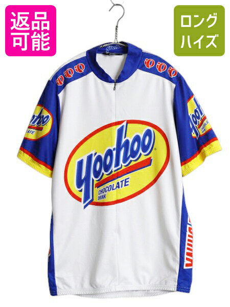 00s USA製 パールイズミ フルジップ 半袖 サイクル ジャージ メンズ L オールド サイクルウェア 自転車 サイクリング スポンサー ロゴ 企業| 古着...