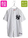 【7/8 最大半額SALE&ポイント5倍!!】 USA製 ヤンキース 松井秀喜 ベースボール シャツ メンズ L / MLB オフィシャル マジェスティック 大...