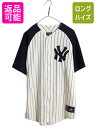 【7/8 最大半額SALE&ポイント5倍!!】 ヤンキース ベースボール シャツ メンズ L / MLB オフィシャル マジェスティック 大リーグ ユニフォーム...