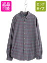 00s ラルフローレン チェック 長袖 ボタンダウン シャツ メンズ XL オールド ポロ 長袖シャツ コットン マルチカラー 大きいサイズ 薄手 BD| 古着...