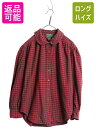 【7/10 26h限定10%OFFクーポン配布】 80s ポロカントリー ラルフローレン チェック フランネル シャツ レディース L / ヴィンテージ ブラウ...