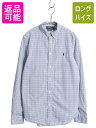 【7/8 最大半額SALE&ポイント5倍!!】 ポロ ラルフローレン チェック 長袖 ボタンダウン シャツ キッズ XL メンズ S 程/ 古着 長袖シャツ ワ...