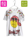 【7/13 24h限定555円OFFクーポン配布!】 90s USA製 FREEZE スマイル イラスト プリント Tシャツ メンズ L 大判 ニコちゃん キャ...