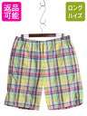 【7/13 24h限定555円OFFクーポン配布!】 00s ポロ ラルフローレン チェック ショートパンツ メンズ XL オールド スイム サーフ ショーツ ...