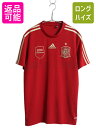 【7/4 最大半額SALE&ポイント5倍!!】 アディダス スペイン 代表 半袖 サッカー プラクティス シャツ メンズ S 程/ 古着 Tシャツ ユニフォーム...