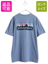【7/8 最大半額SALE&ポイント5倍!!】 パタゴニア 両面 プリント 半袖 Tシャツ メンズ L 古着 19年製 アウトドア P6 ボックスロゴ バックプリント カットソー シンプル ゆったり| 中古 Patagonia 半袖Tシャツ プリントTシャツ ロゴTシャツ プリントT クルーネック フィッツロ