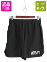 【7/15 555円OFFクーポン×P最大8倍!】 90s 米軍実物 US ARMY アーミー ナイロン トレーニング ショートパンツ メンズ L / 99年製 オールド ショーツ 短パン ミリタリー ブラック| 古着 中古 90's 90年代 黒 アメリカ軍 海パン 水陸両用 軍物 ハーフパンツ ミリタリーパンツ