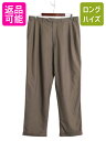 00s チャップス ラルフローレン サマーウール スラックス パンツ メンズ 実寸 36 32 ポロ オールド ツータック ワイド ストレート ボトムス| 古着...