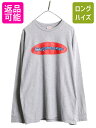 18ss USA製 シュプリーム ロゴ プリント 長袖 Tシャツ メンズ L グラフィック ロンT ロゴT オフィシャル ヘビーウェイト シンプル グレー| 古...