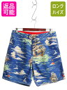 ポロ ラルフローレン 総柄 ショートパンツ メンズ 32 / スイム サーフ ショーツ 水陸両用 インナー付き 短パン 海パン アロハ ハワイアン| 古着 中古...
