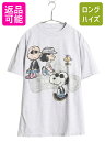 90s 00s スヌーピー バイク イラスト プリント Tシャツ メン...(4)