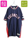 カーネルズ 半袖 ウォームアップ ジャケット メンズ XL 古着 NBA ABA オフィシャル マジェスティック ユニフォーム ジャージ バスケ 重ね着| 中古 Majestic 大きいサイズ ストレッチ ゲームシャツ 半袖シャツ バスケットボール プラクティス シャツ 星条旗 紺 Colonels USED