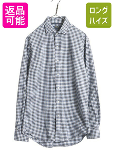【12/7 最大半額SALE×限定クーポン!】 ポロ ラルフローレン チェック 長袖 シャツ メンズ M / 長袖シャ..