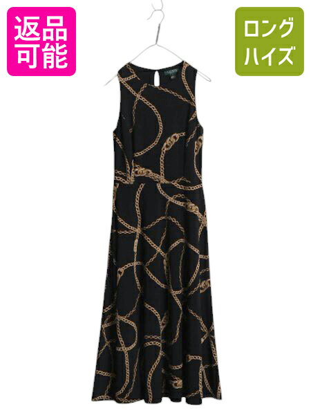 美品✨ ローレンラルフローレン ロングワンピース ベルト ノースリーブ M 楽天市場】ラルフローレン ワンピース(着丈(スカート