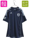 【7/27 24h限定ポイント5倍!】 アディダス スポルティング カンザスシティ サッカー ユニフォーム メンズ M 正規品 MLS 11 12 13 モデル オフィシャル 当時物 Tシャツ 紺| 古着 中古 adidas ジャージ メジャーリーグ アメリカ メジャーリーグ レプリカ ユニホーム 半袖Tシャ