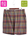 【9/6 最大半額SALE&店内ポイント5倍!】 00s ポロ ラルフローレン チェック ショートパンツ メンズ 34 / オールド ショーツ アーミー タイプ ノータック ハーフパンツ 短パン 薄手| 古着 中古 00's 00年代 POLO RALPH LAUREN ショート パンツ チェックパンツ コットン 半ズ