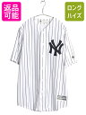 【7/27 24h限定ポイント5倍!】 ヤンキース ベースボール シャツ メンズ L / MLB オフィシャル マジェスティック 大リーグ ユニフォーム ゲームシャツ 半袖シャツ ジャージ| 古着 中古 Majestic メジャーリーグ 野球 重ね着 ユニホーム ベースボールシャツ ストライプ スポー