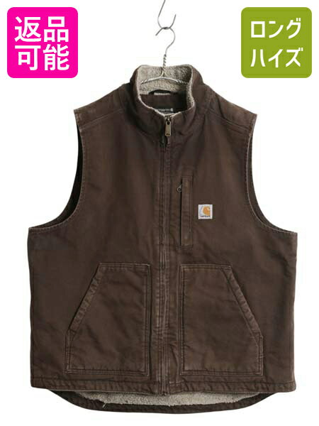 USA製 ボア ベスト　カーハート　Carhartt Carhartt Carhartt(カーハート) Boa Duck Vest 裏ボア ダック地