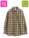 【9/6 最大半額SALE&店内ポイント5倍!】 US企画 カーハート チェック ヘビー フランネル シャツ メンズ XL ワーク ネルシャツ コットン 長袖シャツ マルチカラー 大きいサイズ 廃盤| 古着 中古 日本未発売 Carhartt フランネルシャツ ネル チェックシャツ ワークシャツ ヘビ