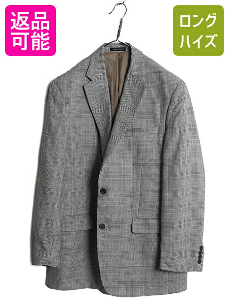 【10/20 20名様限定10%OFFクーポン!】 ほぼ デッドストック ローレン ラルフローレン テーラード ジャケット メンズ L 程/ ポロ ブレザー スーツ シルク ウール チェック サマー| 新品 新古品 POLO RALPH LAUREN カジュアル トラッド ビジネス シンプル きれいめ テーラード