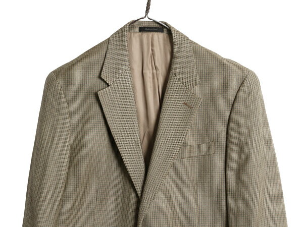 デッドストック チャップス ラルフローレン テーラード ジャケット メンズ L 程 新品 ポロ ブレザー スーツ シルク ウール チェック サマー| 新古品 未使用品 CHAPS POLO RALPH LAUREN カジュアル トラッド ビジネス シンプル きれいめ テーラードジャケット マルチカラー