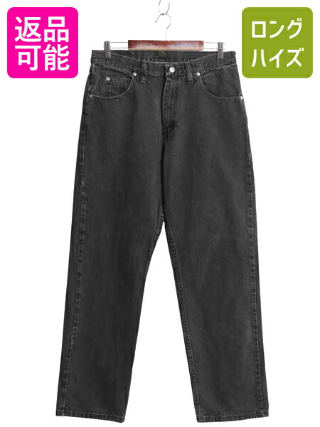 ラングラー ブラック デニム パンツ メンズ 32 32 古着 オールド ジーンズ ジーパン リラックスフィット テーパード ストレート 976 Gパン| 古着 中古 Wrangler 黒 デニムパンツ ブラックジーンズ ブラックデニム テーパードパンツ 5ポケット シンプル ゆったり アメカジ