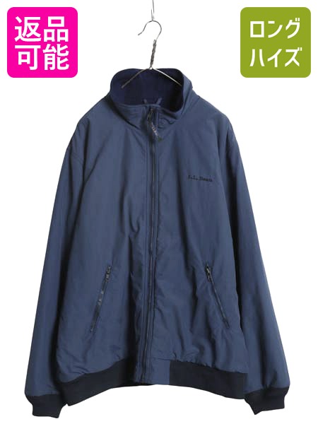 デッドストック　エルエルビーン　ウォームアップジャケット　オリーブ　古着　L 90s USA製 L.L.Bean ウォームアップ フリースライナー ナイロン