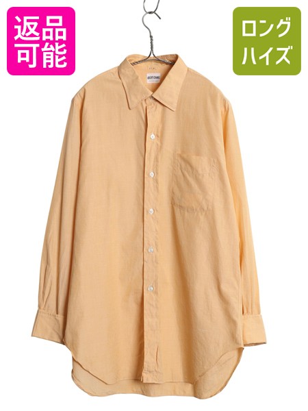 60s 70s ビスポーク ★ アスコットチャン 長袖 ドレス シャツ メンズ L 程/ 古着 ヴィンテージ カスタム..