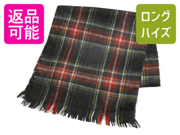 70s イギリス製 高級 100% カシミヤ マフラー メンズ レディース 古着 ヴィンテージ タータン チェック フリンジ付き 英国王室 ワラント| 中古 70年代 ビンテージ カシミヤマフラー チェックマフラー カシミア 防寒 上品 高級 あったか ビジネス カジュアル マルチカラー