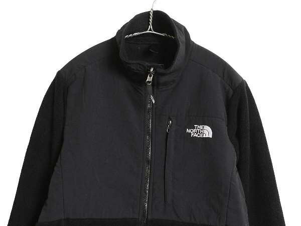 【6/7 最大半額×24h限定777円OFF!】 ノースフェイス デナリ ジャケット レディース М 古着 アウトドア フリース ナイロン フルジップ ブルゾン ハイネック アウター ブラック| 中古 黒 The North Face DENALI フリースジャケット デナリジャケット ジャンパー ジップイン