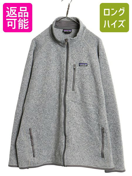 Rakuten - 【6/14 48h限定777円OFFクーポン!!】 パタゴニア ベターセーター ジャケット メンズ L 程 14年製 フリース セーター フルジップ ブルゾン ハイネック アウトドア 裏起毛 グレー| 古着 中古 Patagonia フリースジャケット ニット ジャンパー ジップアップ 前開き ワンポイン
