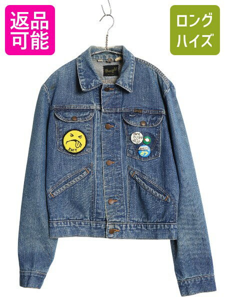 70s USA製 ★ ラングラー 124MJ 左綾 デニム ジャケット...(4.0)