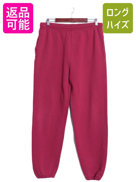 Rakuten - 【6/20 10名様限定1000円OFFクーポン!!】 90s USA製 BVD 無地 ポケット付き スウェット パンツ メンズ L / オールド 裏起毛 トレーナー イージーパンツ ブランク シンプル ボトムス| 古着 中古 90's 90年代 アメリカ製 スエット スウェットパンツ ソリッド イージー トレー
