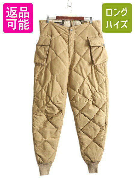 Rakuten - 【6/24 400円OFFクーポン×ポイント5倍】 70s 80s ★ エディバウアー カラコラム ダウン パンツ メンズ XL 程/ ヴィンテージ EDDIE BAUER DOWN KARAKORAM アウトドア キルティング| 古着 中古 70年代 80年代 70's 80's ビンテージ 黒タグ エディーバウアー ダウンパンツ ボ