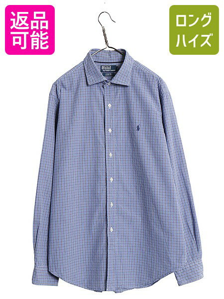 楽天市場】チェックシャツ ブルー（ブランドラルフローレン）（メンズ