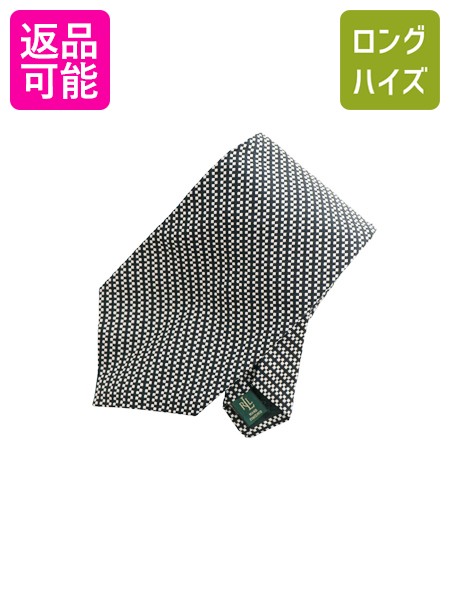 【8/16 48h限定10%OFFクーポン!】 90s USA製 ローレン ラルフローレン 総柄 ネクタイ / オールド 100% シルク ハンドメイド ビジネス スーツ カジュアル ブラック ホワイト| 古着 中古 90's 90年代 黒 アメリカ製 POLO RALPH LAUREN 手縫い SILK フォーマル シンプル おしゃ