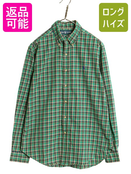 楽天市場】チェックシャツ 緑 メンズ（ブランドラルフローレン）の通販