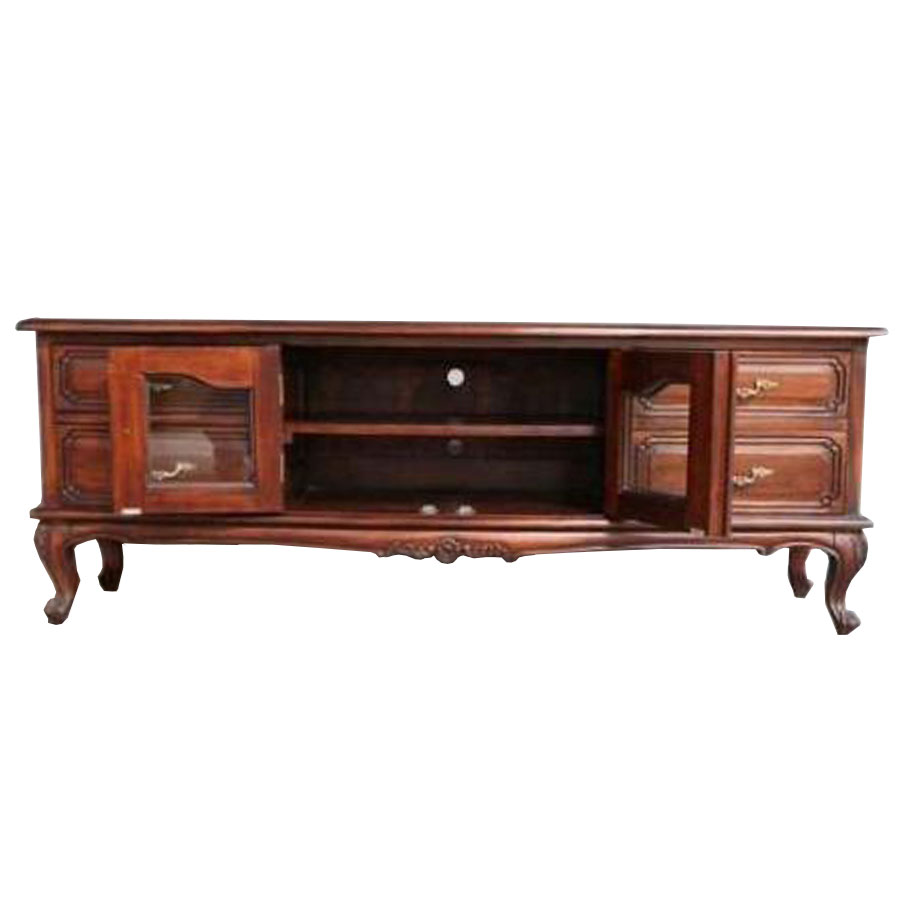 テレビボード サイドボード マホガニー 木製 収納家具 引出し 猫脚 インテリア 輸入家具 ヨーロピアン アンティーク調 クラシック ヨーロピアン調 ラグジュアリー メーカー直送 che255 [2]