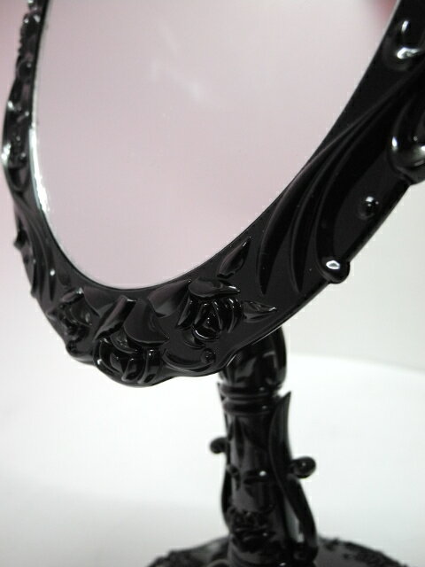 【お買い物マラソン 20%offクーポン】 ブラックローズスタンドミラー ラグジュアリー mr617 [2]