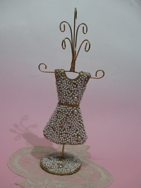 【 BLACK FRIDAY ポイント5倍】 アクセサリーホルダー パールトルソー ラグジュアリー メーカー直送 et757