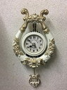 【26、27日はポイント5倍】 ハープS振り子時計 ウォール クロック ハープ 壁掛け時計 wa56w