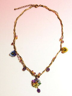Cubic Zirconia - 【お買い物マラソン ポイント5倍】 ロマンチック 姫系 パンジーネックレス 大人 カワイイ ラグジュアリー　ak176